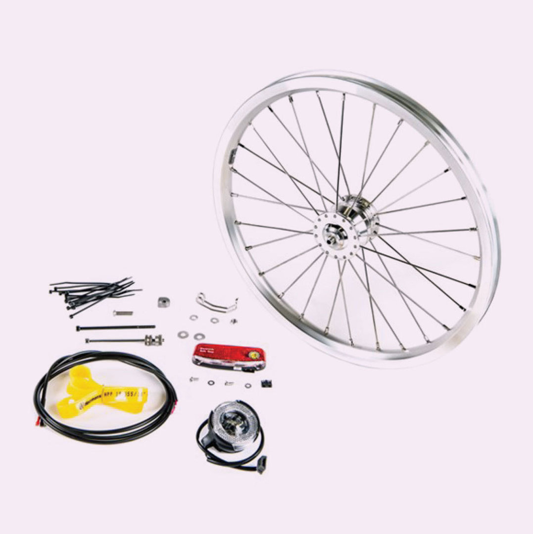 Brompton Shutter Precision Hub Dynamo Set Black