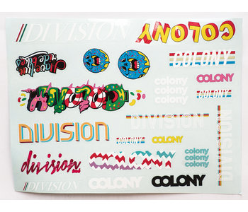Colony X Division Stickers Pack