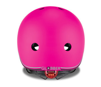 Globber Pink Helmet W/Flashing Lights
