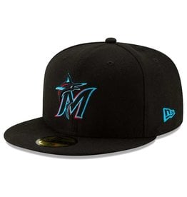 New Era On-Field Home Hat Miami Marlins Black