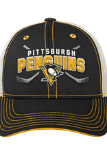 NHL Youth Lockup Mesh Adjustable Hat  Pittsburgh Penguins
