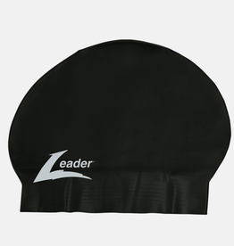 Leader Adult Latex Swim Cap Black