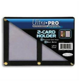 Ultra Pro 2 Card Holder Screwdown Black Border