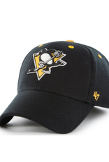 '47 Men's Kickoff Contender Stretch Fit Hat Pittsburgh Penguins Black One Size