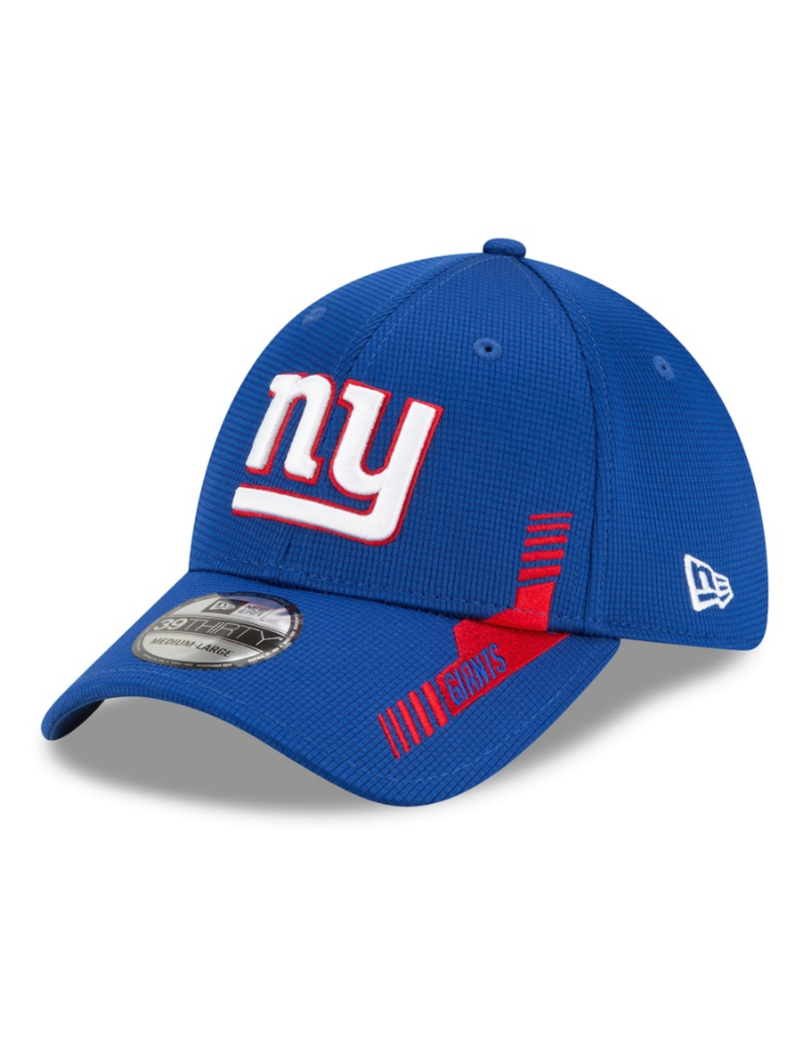 New Era Men's '21 39THIRTY Sideline Home Hat New York Giants Blue