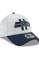 New Era '21 39THIRTY Official Training Hat Seattle Seahawks Grey/Navy