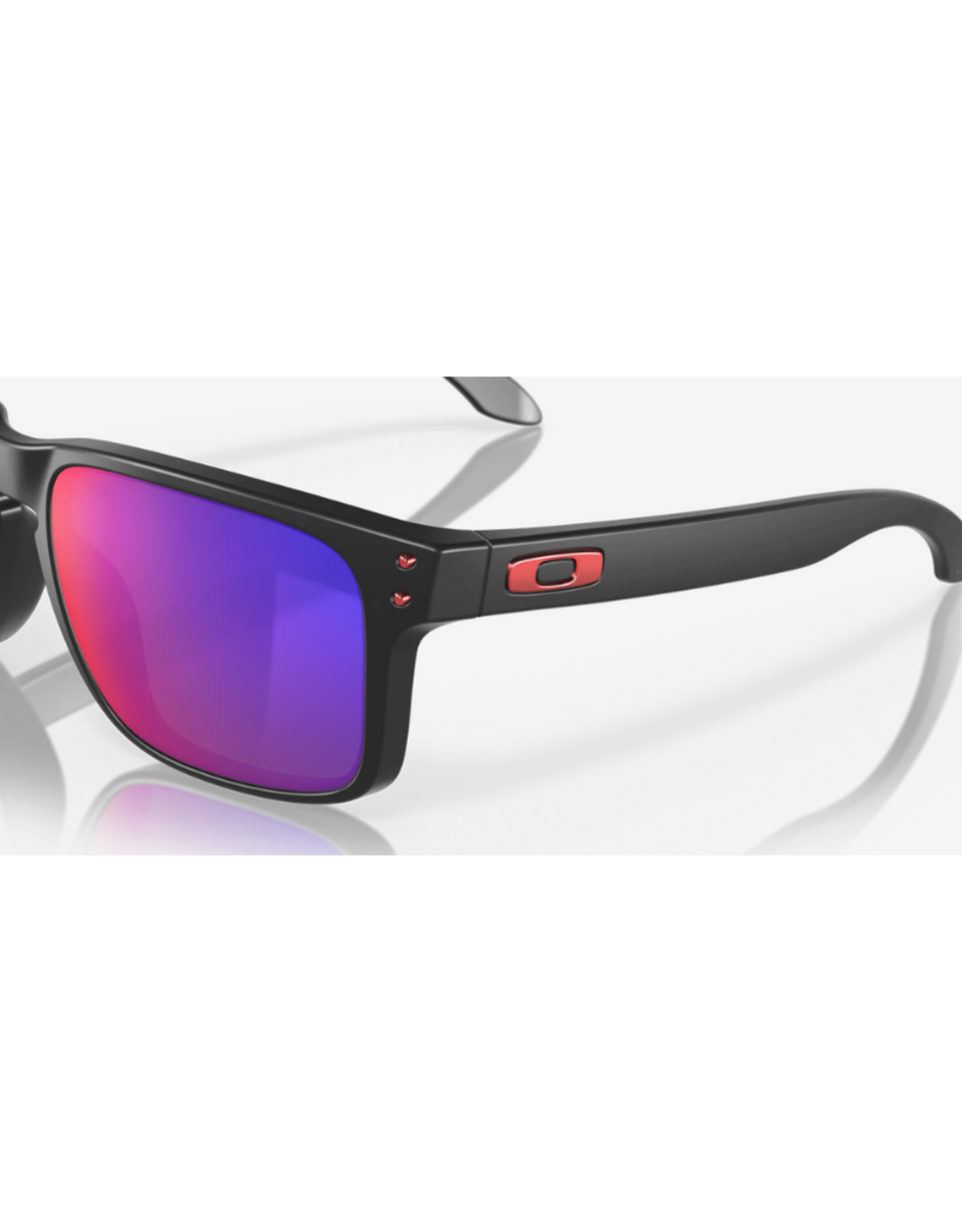 Oakley Holbrook Postitive Red Iridium Lenses Matte Black Frame Sunglasses