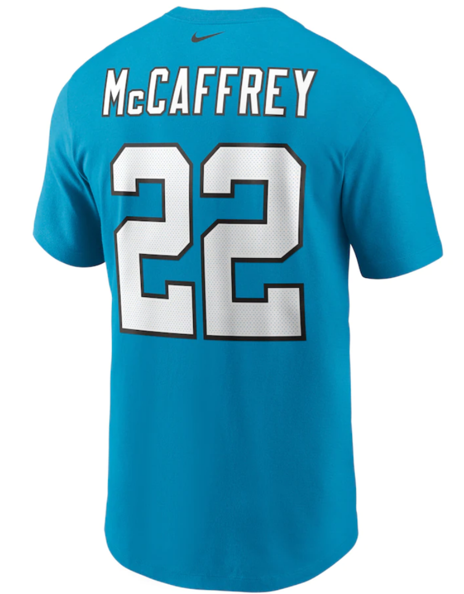 Men's Player T-Shirt Christian McCaffrey #22 Carolina Panthers Teal