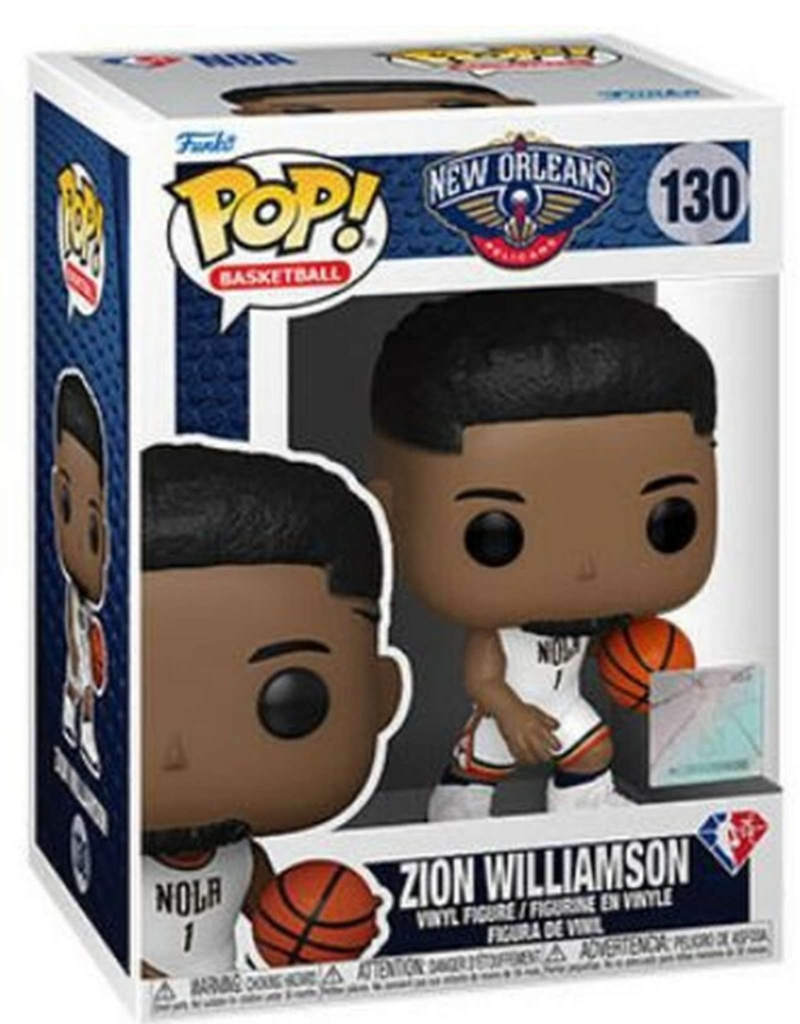 Funko POP! Figure Zion Williamson New Orleans Pelicans White