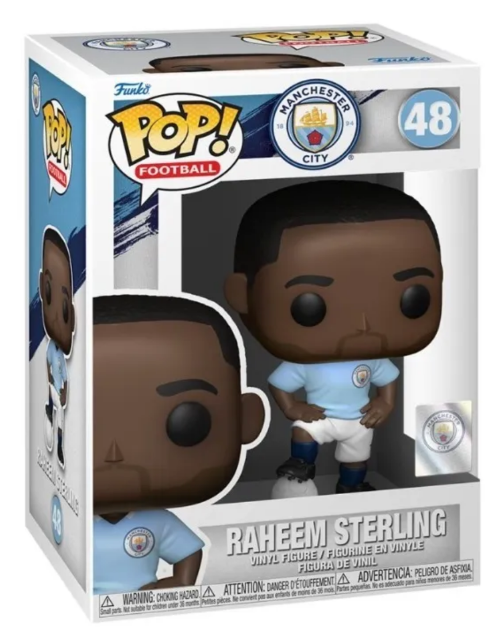 Funko POP! Soccer Raheem Sterling Manchester City Blue