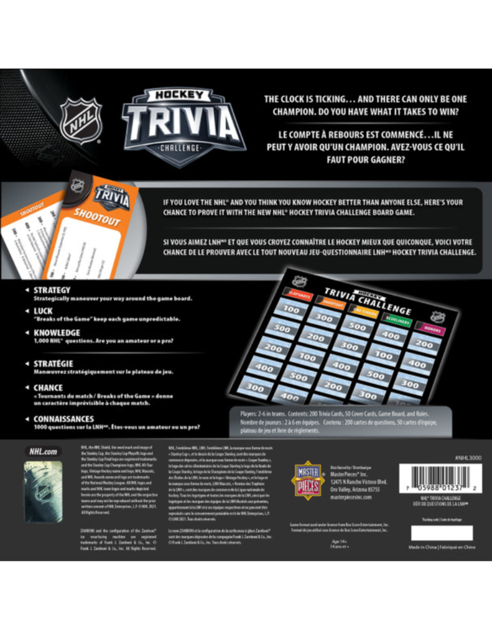 MasterPieces MasterPieces  NHL Hockey Trivia Challenge Game