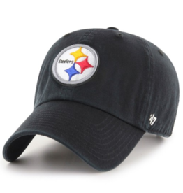 '47 Brand Clean Up Adjustable Hat Pittsburgh Steelers Black