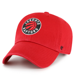 '47 Clean Up Hat Circle Logo Toronto Raptors Red