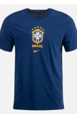 Nike Men's WC22 Crest Soccer T-Shirt Brazil Navy