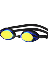 Leader Relay Mirrored Swim Goggles Adult Regular Black/Mirror