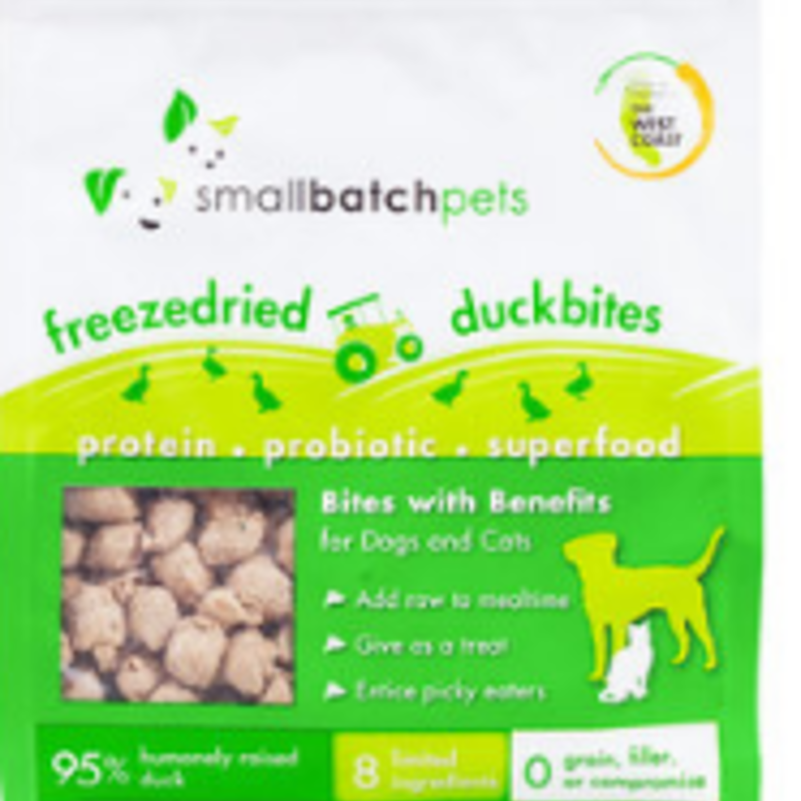 SMALL BATCH FREEZE-DRIED BITES DUCK 7 OZ