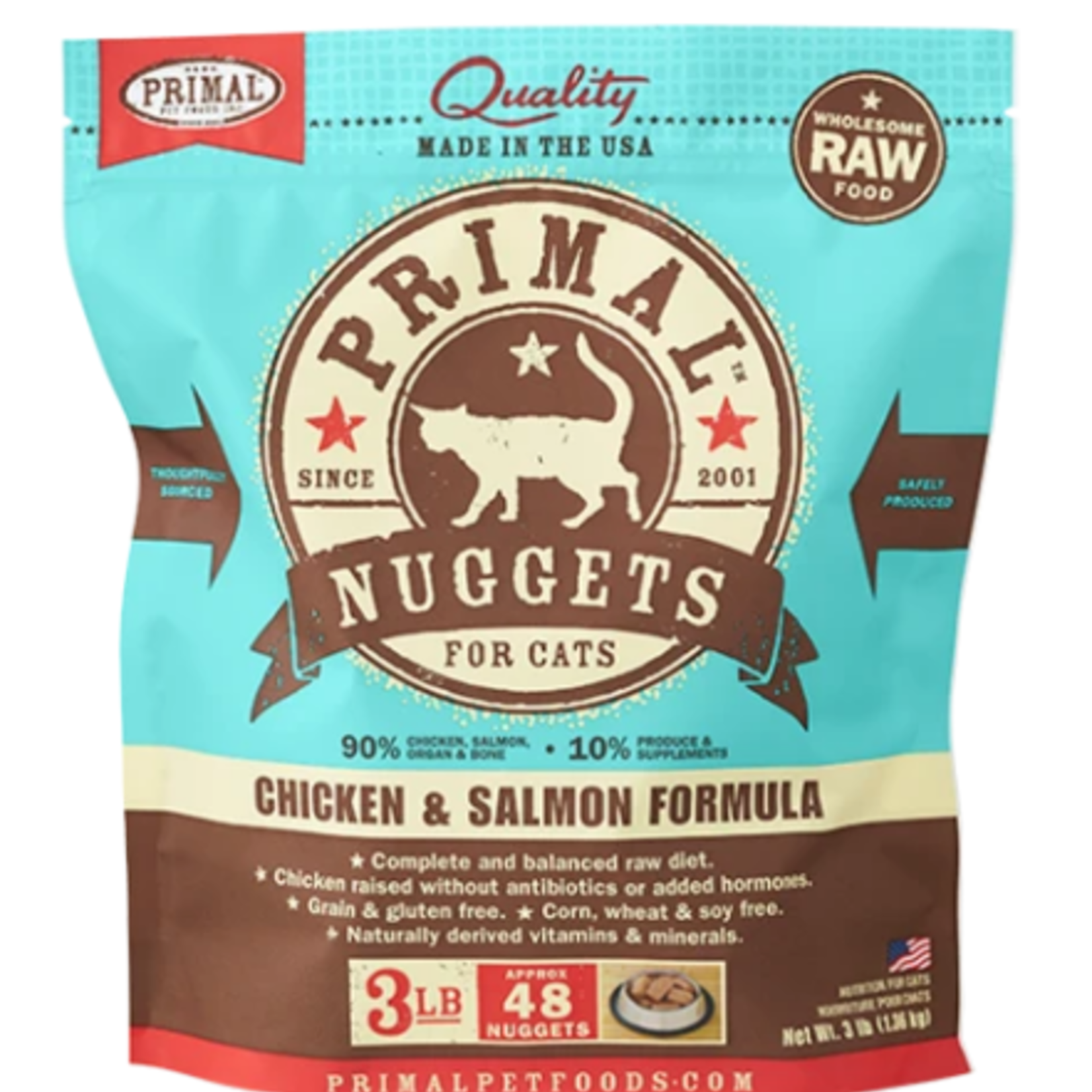 PRIMAL Primal Cat Chicken & Salmon Frozen 3lb