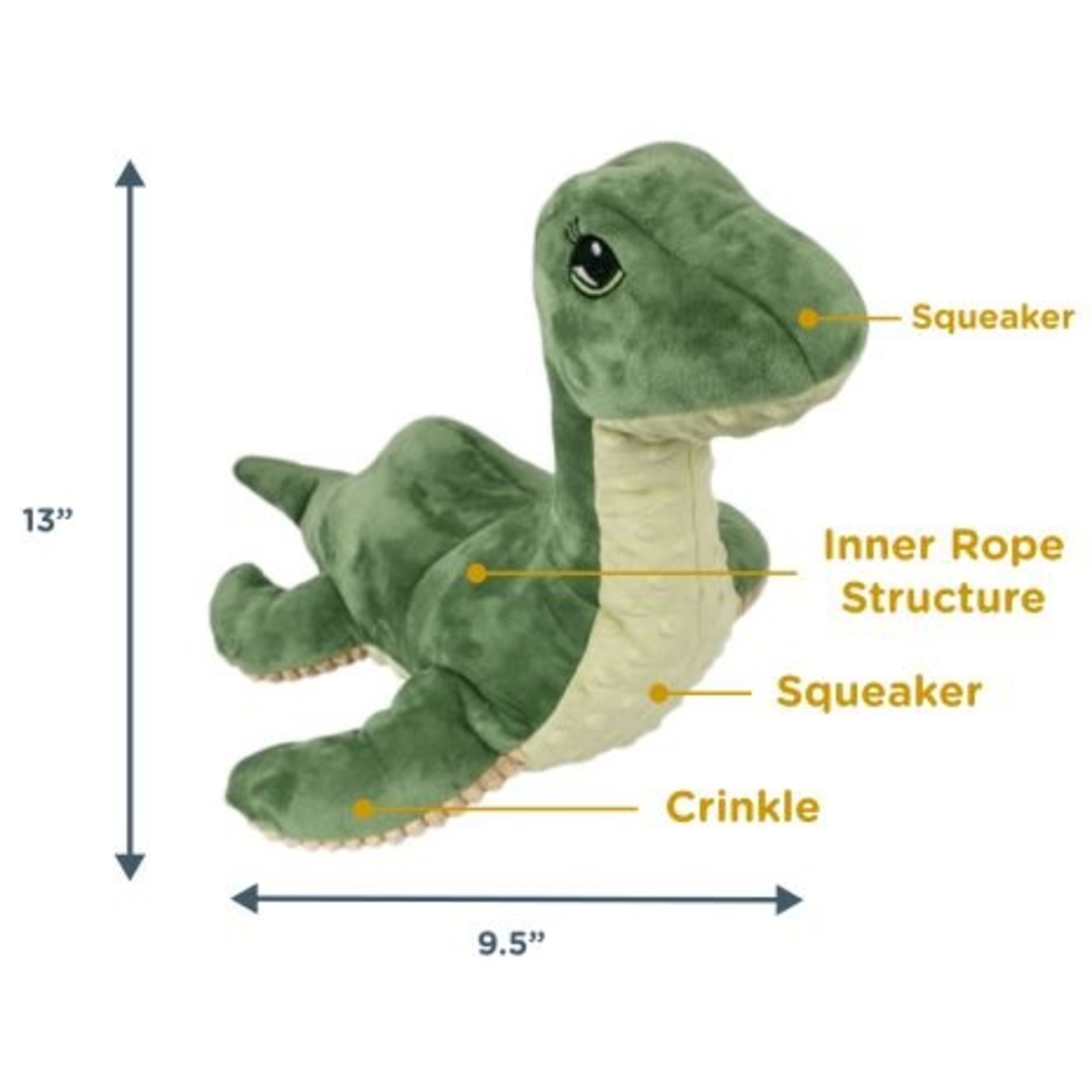 TALL TAILS Tall Tails Rope  Nessie 13"