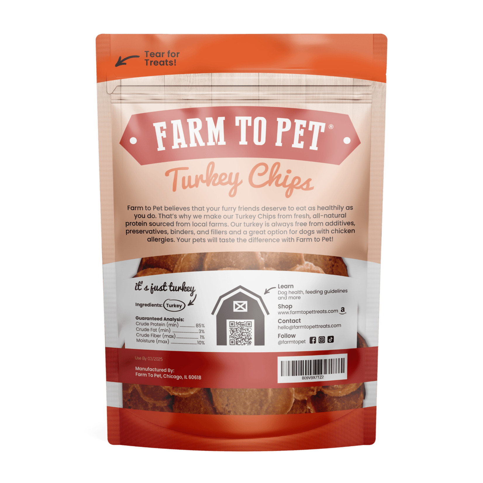 Farm To Pet Farm to Pet Turkey Chips