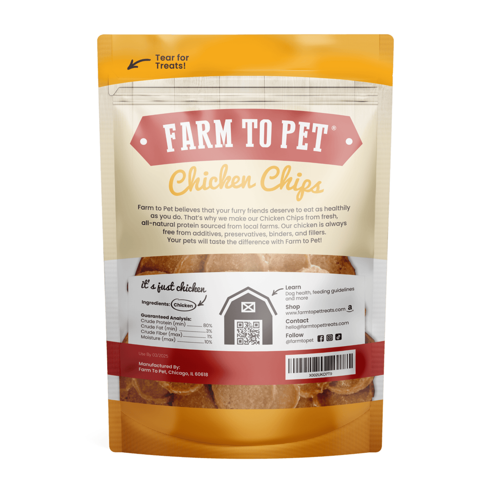 Farm To Pet Farm to Pet Chicken Chips