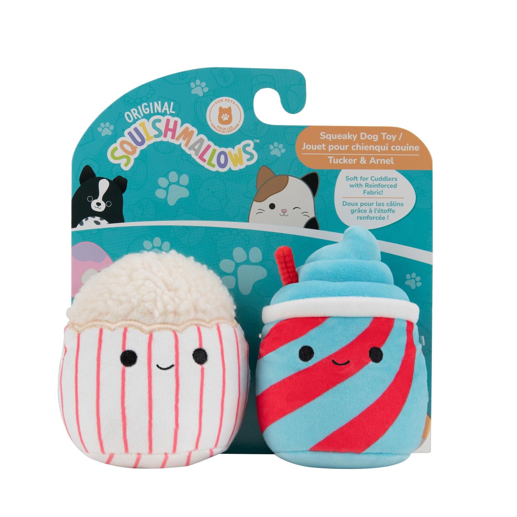 Squishmallows Dog Toy 2 pack - Leaps & Bones