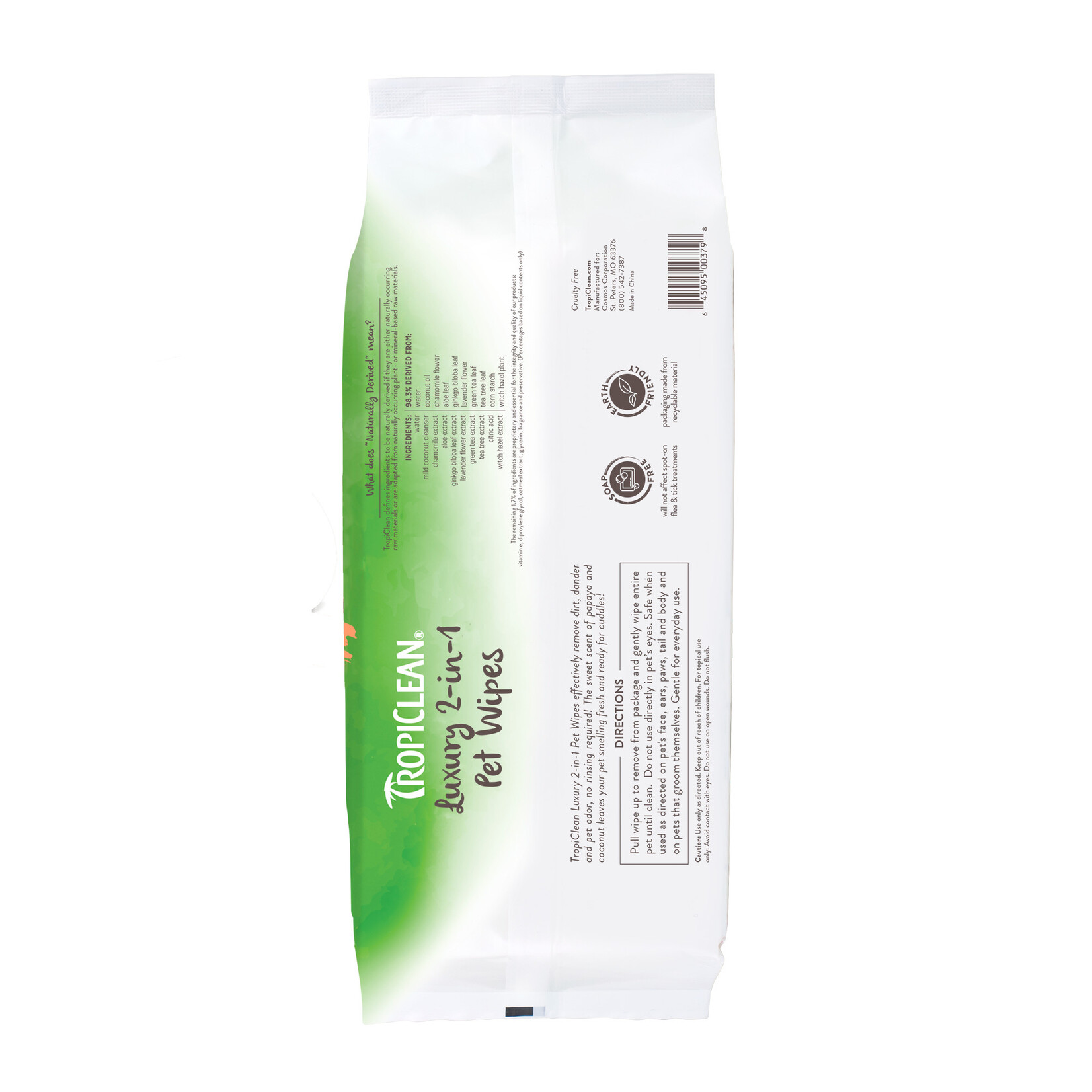 TROPICLEAN Tropiclean Pet Wipes 100 count