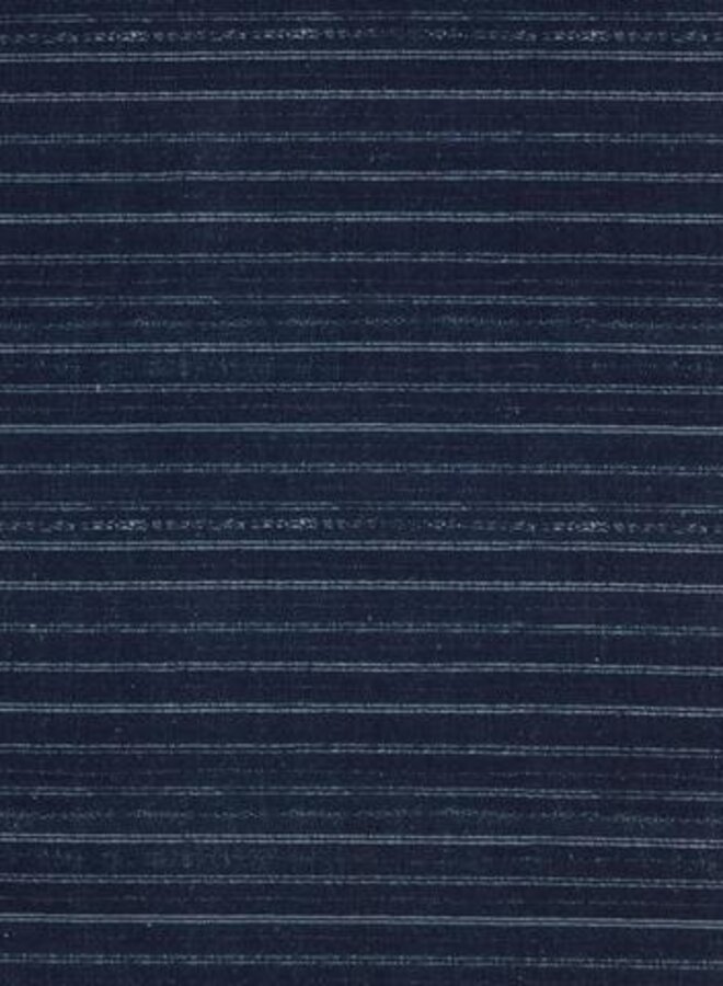 BENGAL PIN STRIPE INDIGO FABRIC BY YARD