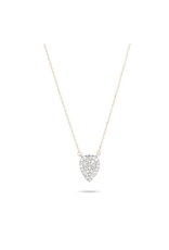 ADINA REYTER SOLID PAVE TEARDROP NECKLACE