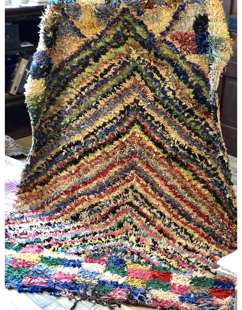 BOUCHEROUITE SCRAP RUG 6'5" X 4'8"