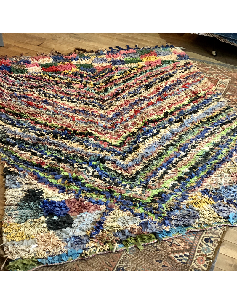 BOUCHEROUITE SCRAP RUG 6'5" X 4'8"