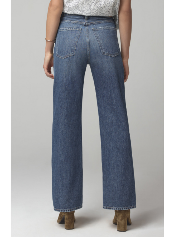 FLAVIE TROUSER JEAN IN BLUE ROSE - Ella's