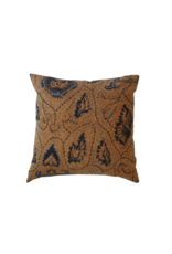 BLUE INDONESIAN BATIK PILLOW 18" X 18"