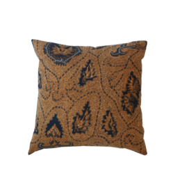 BLUE INDONESIAN BATIK PILLOW 18" X 18"