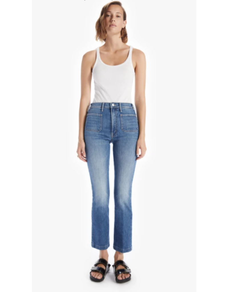 MOTHER DENIM THE HUSTLER PATCH POCKET FLOOD
