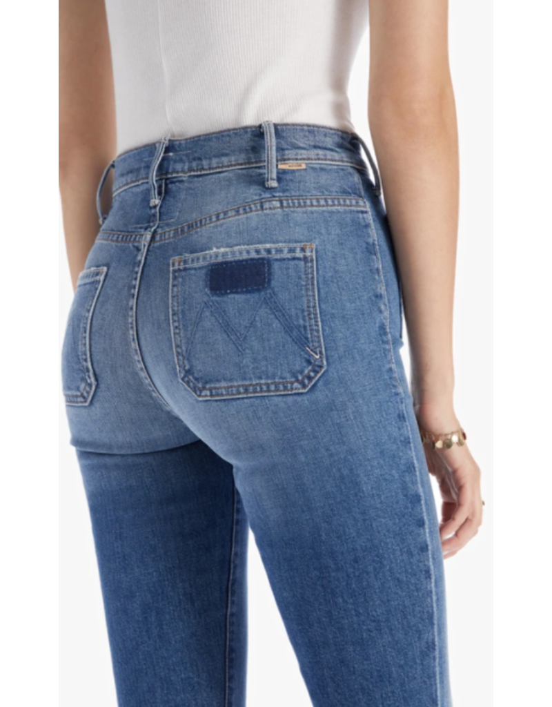MOTHER DENIM THE HUSTLER PATCH POCKET FLOOD