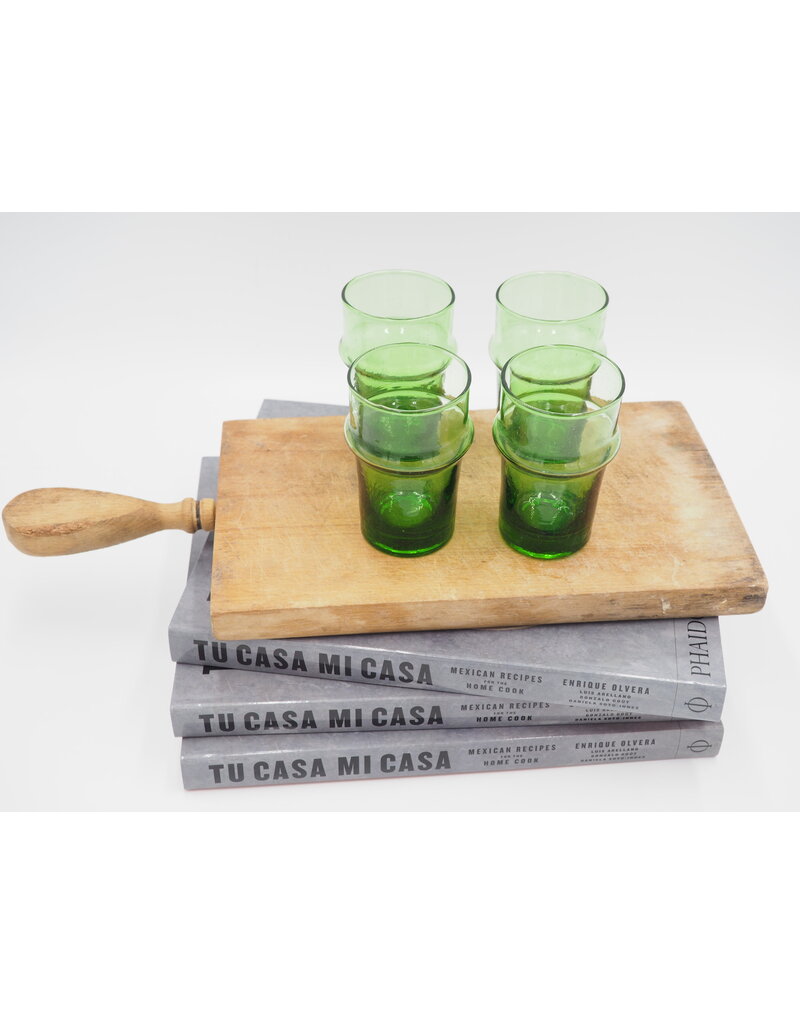 SCHWUNG HOME USA HANDBLOWN MOROCCAN GREEN GLASS