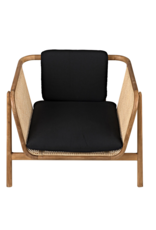 Noir Balin Chair with Caning