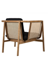 Noir Balin Chair with Caning