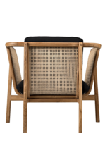 Noir Balin Chair with Caning