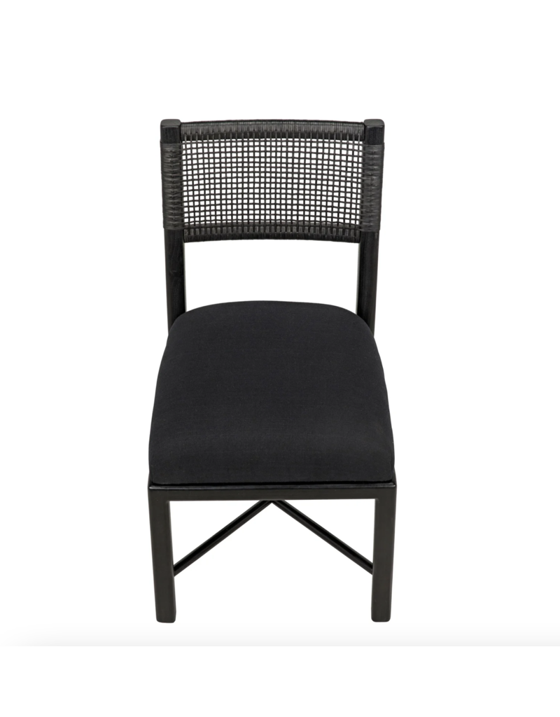 Noir Lobos Chair, Charcoal Black