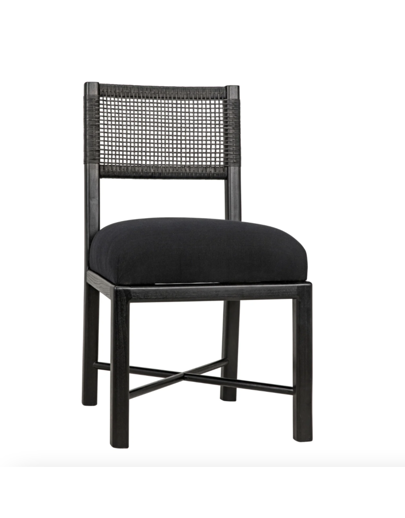 Noir Lobos Chair, Charcoal Black