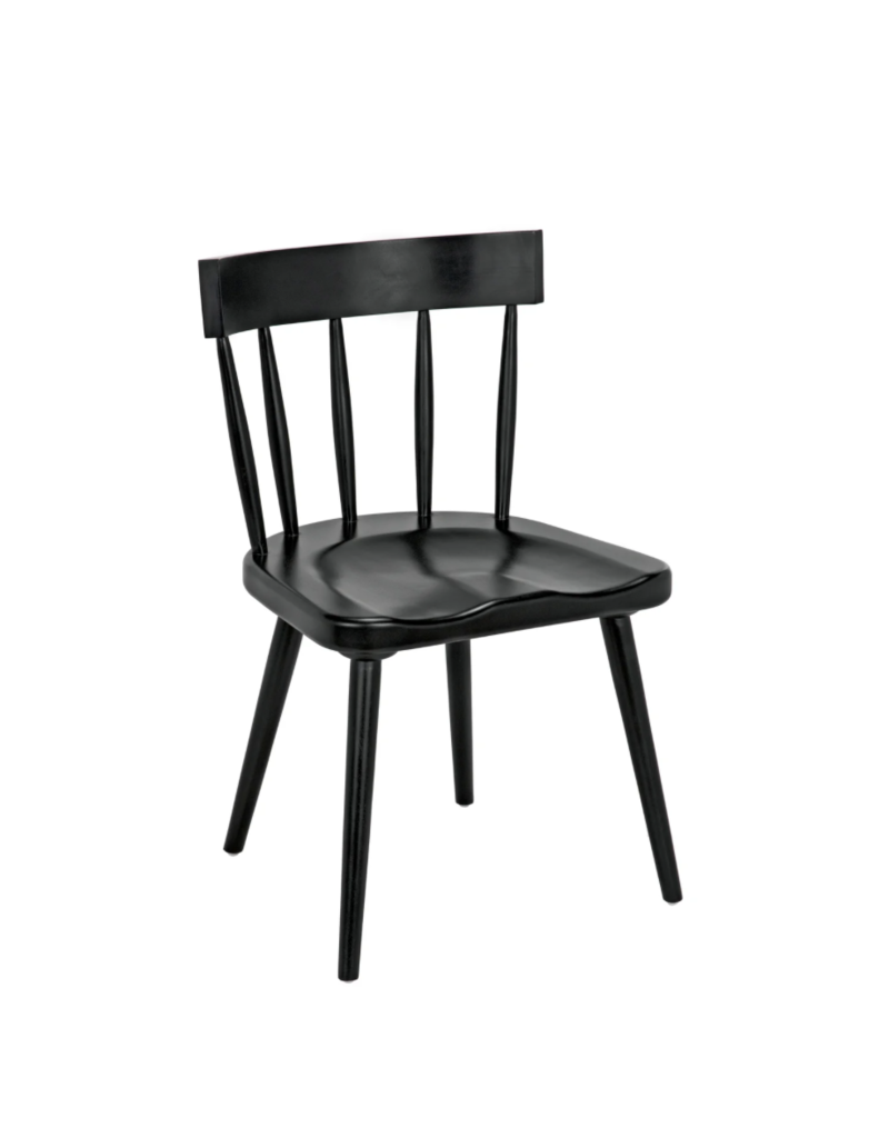 Noir Esme Chair, Hand Rubbed Black