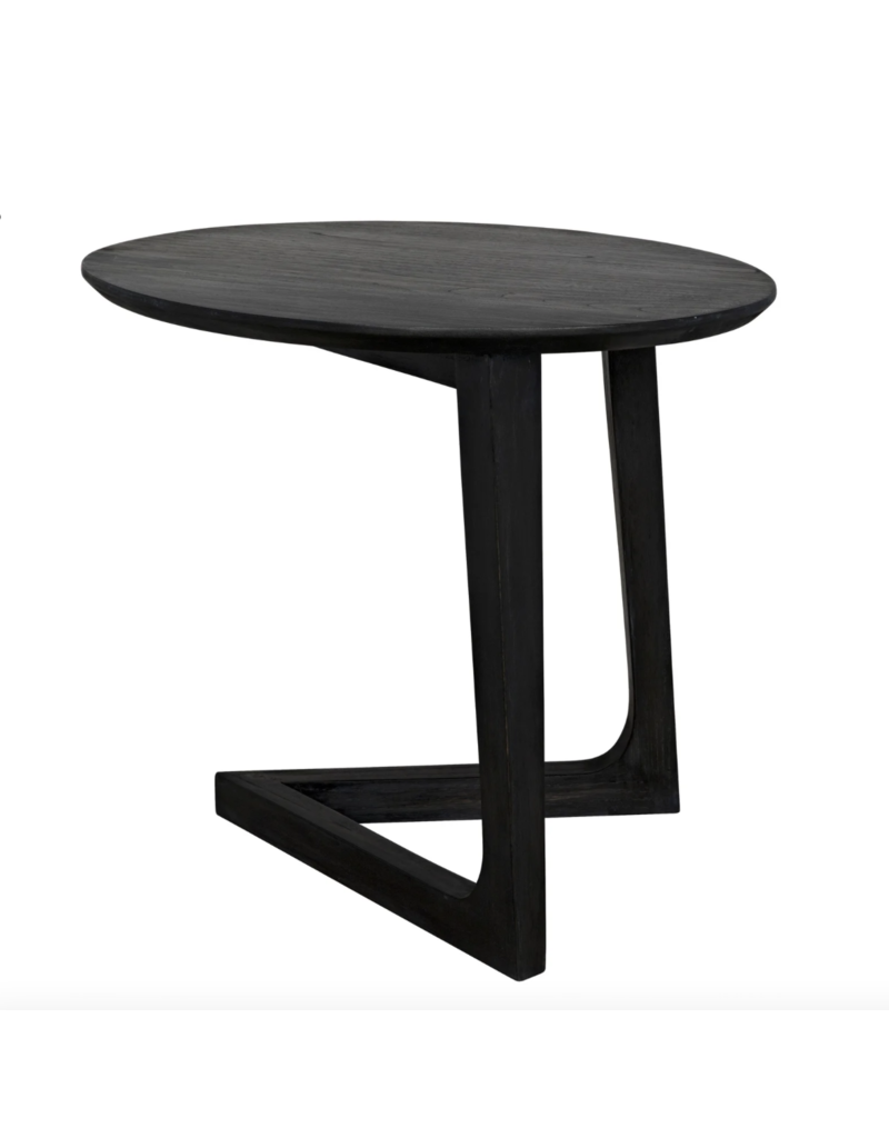 Noir Cantilever Table, Charcoal Black