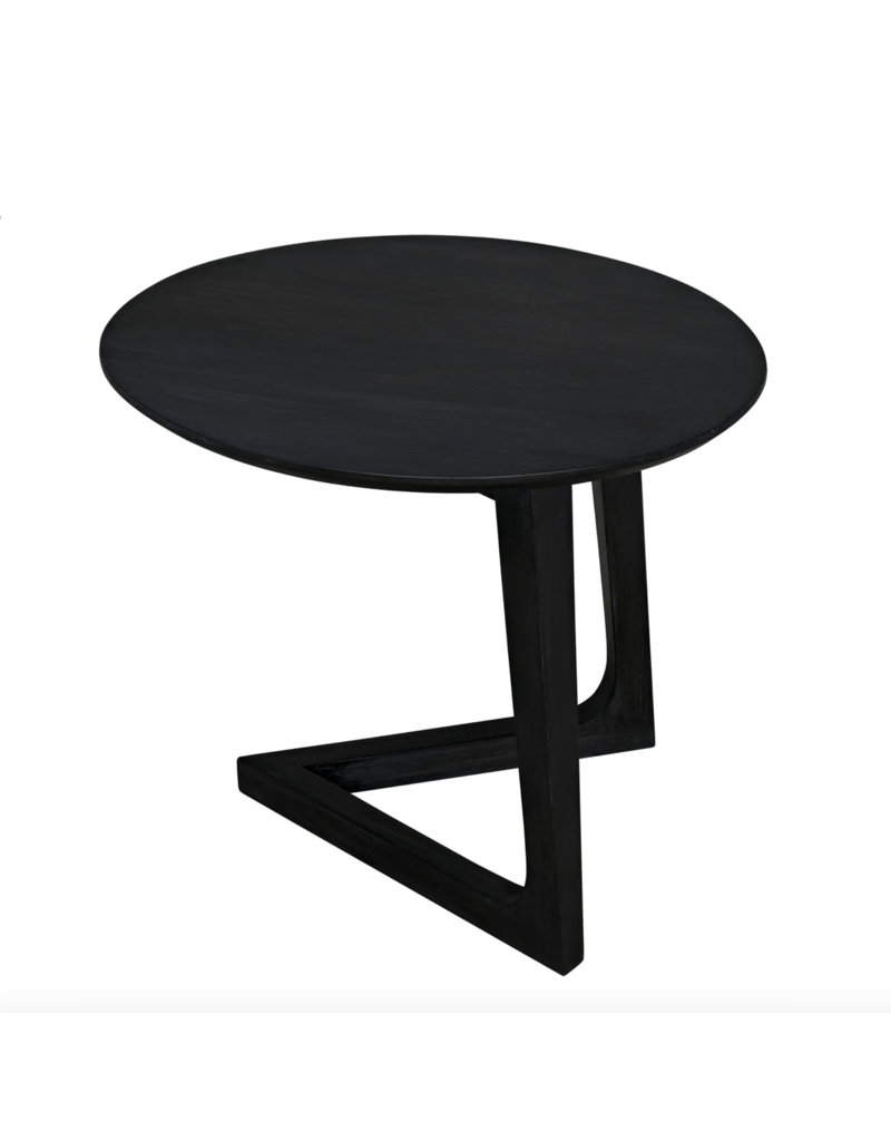 Noir Cantilever Table, Charcoal Black