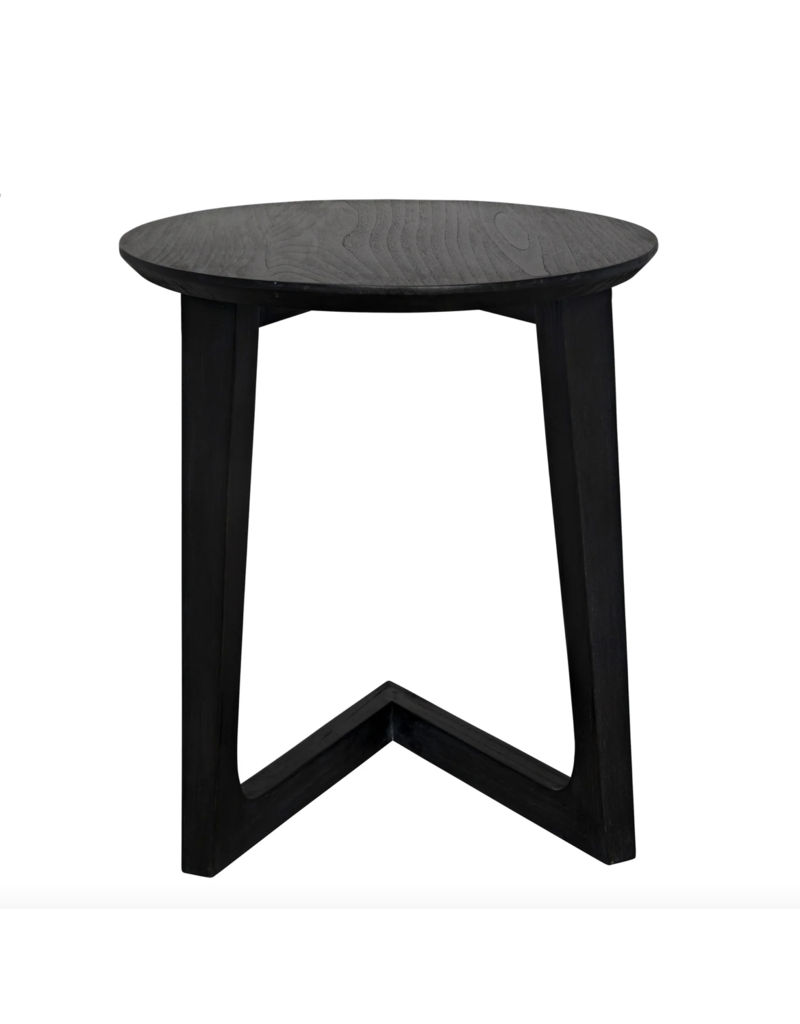 Noir Cantilever Table, Charcoal Black