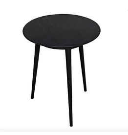 Noir Tripod Side Table, Charcoal Black