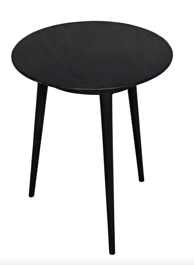 Tripod Side Table, Charcoal Black