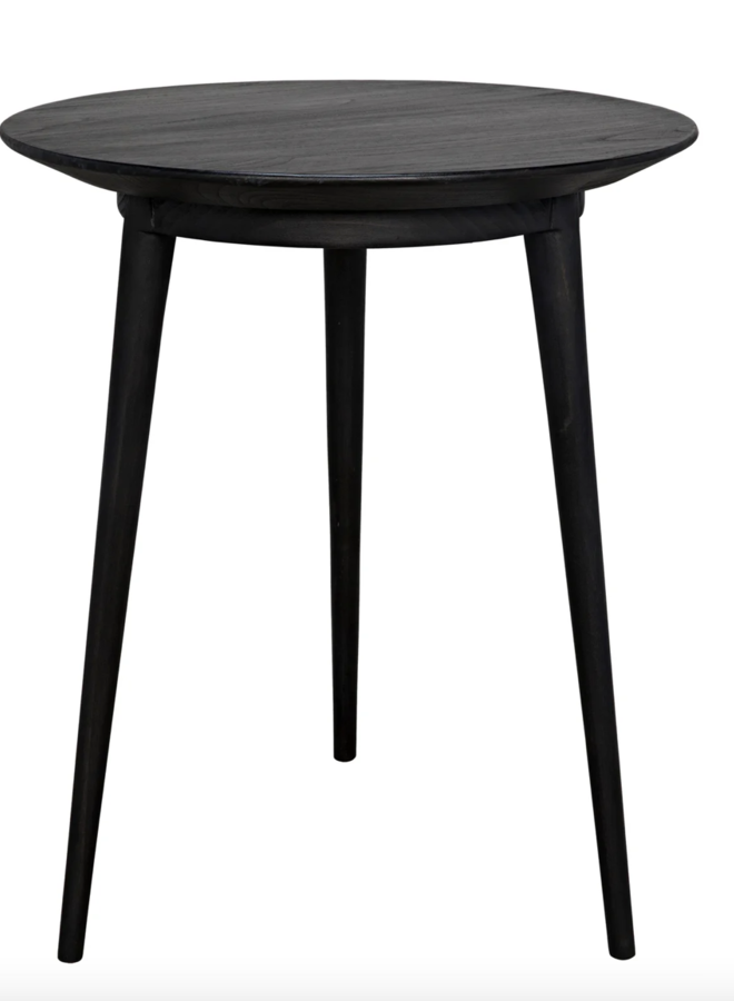 Tripod Side Table, Charcoal Black