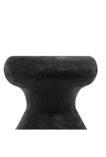 Noir Samson Stool/Side Table, Burnt Black