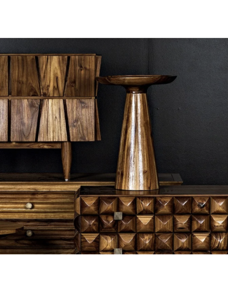 Noir Sean Side Table, Bali Teak